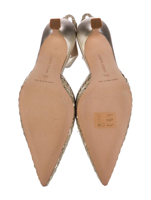 Manolo Blahnik Sequins Slingback Pumps