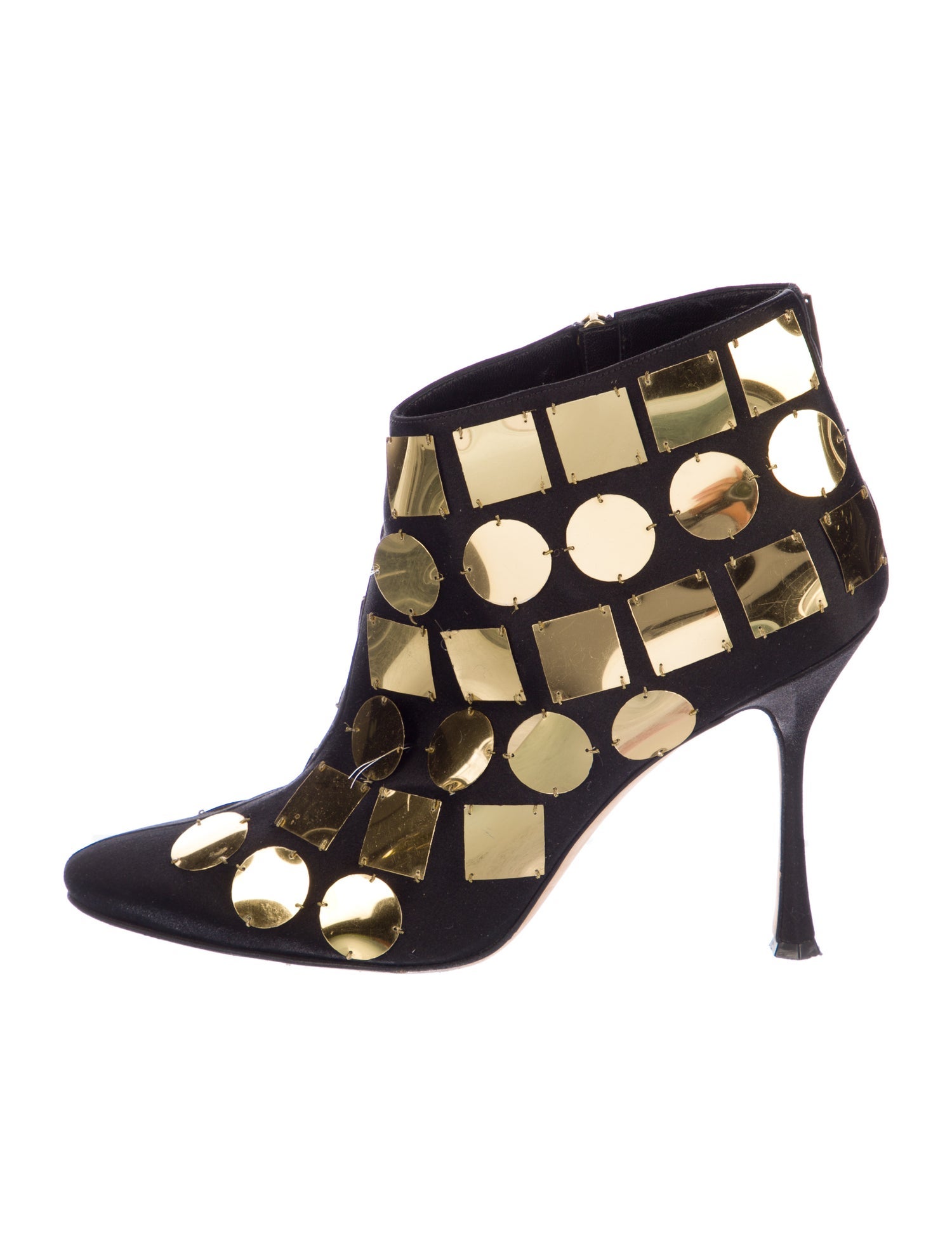 Manolo Blahnik Satin Boots