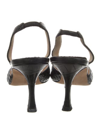 Manolo Blahnik Patent Leather Slingback Pumps