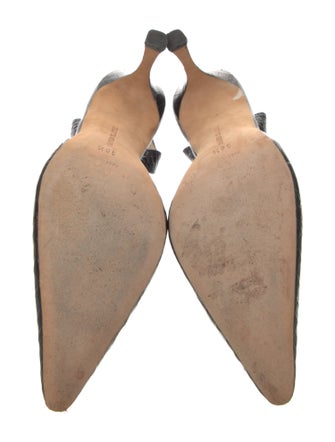 Manolo Blahnik Patent Leather Slingback Pumps