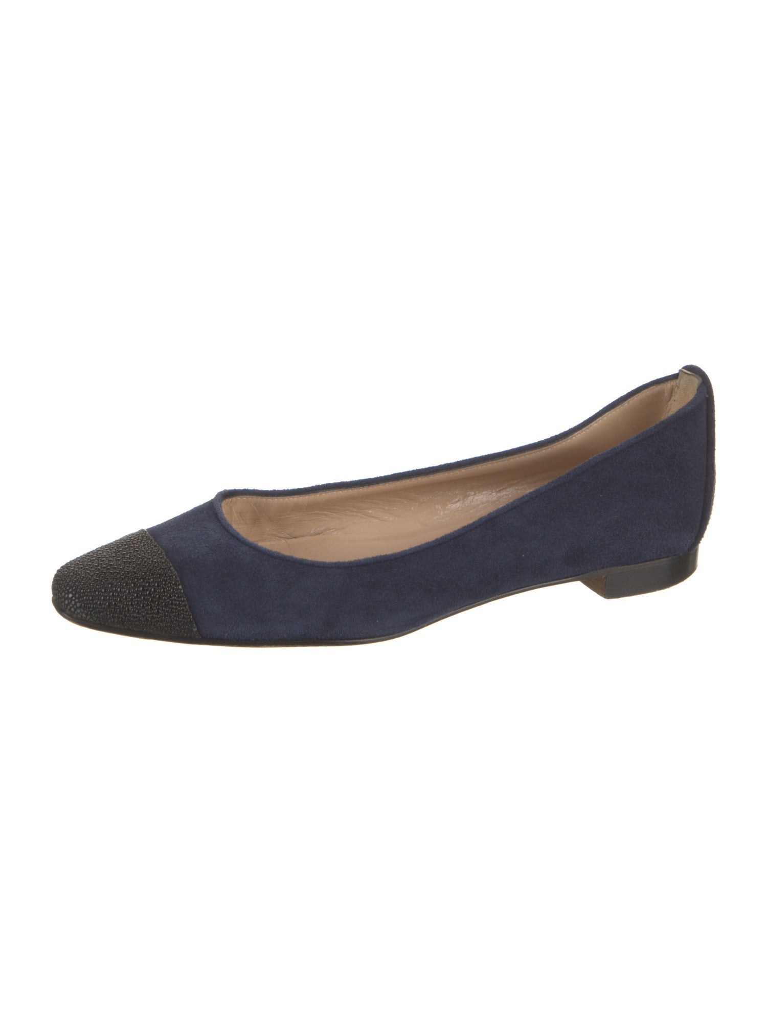 Manolo Blahnik Suede Ballet Flats