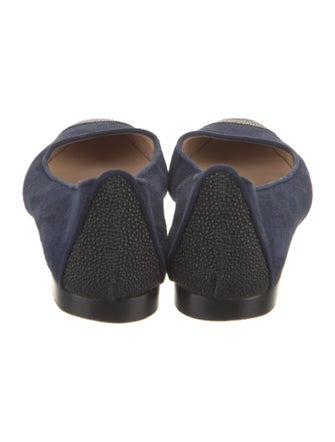 Manolo Blahnik Suede Ballet Flats