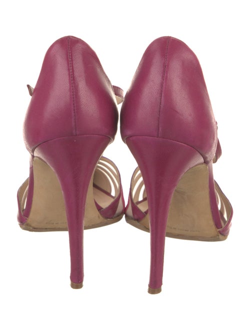Manolo Blahnik Leather T-Strap Pumps