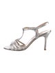 Manolo Blahnik Leather T-Strap Sandals