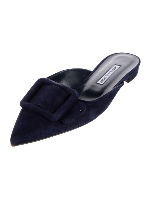 Manolo Blahnik Suede Mules