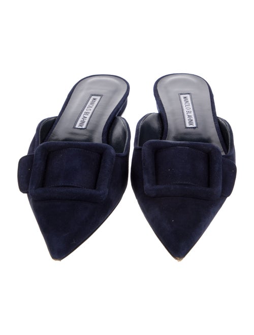 Manolo Blahnik Suede Mules