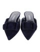 Manolo Blahnik Suede Mules
