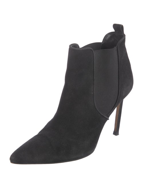 Manolo Blahnik Suede Chelsea Boots