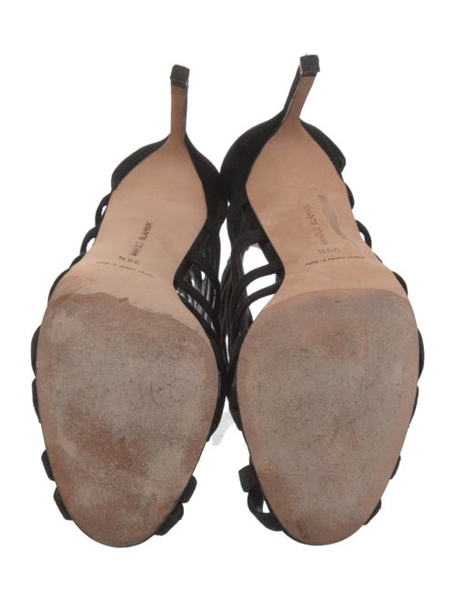 Manolo Blahnik Suede Gladiator Sandals