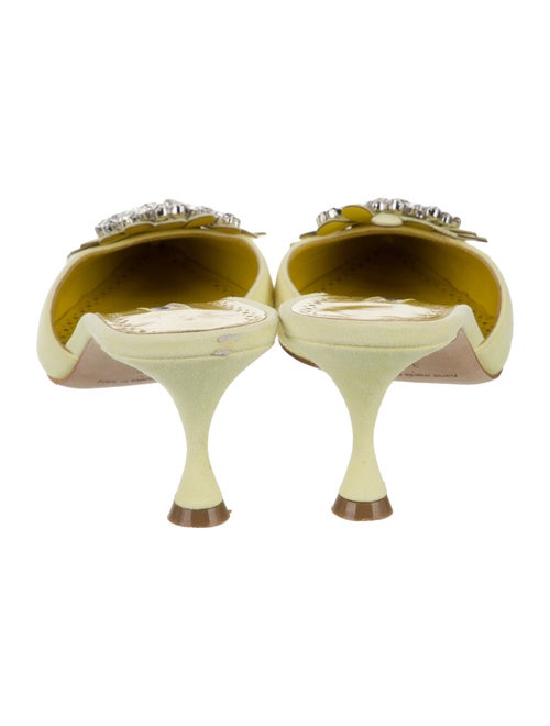 Manolo Blahnik Satin Mules