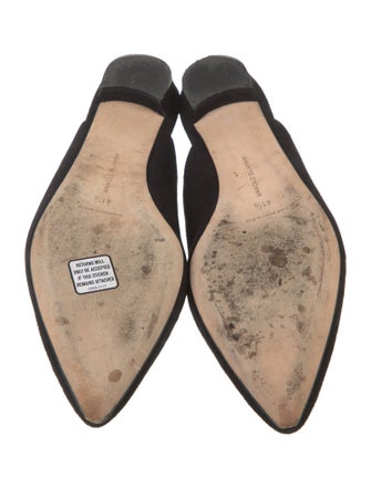Manolo Blahnik Suede Mules