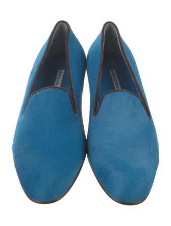 Manolo Blahnik Ponyhair Loafers