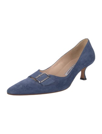 Manolo Blahnik Suede Pumps