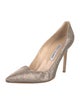 Manolo Blahnik Glitter Glitter Accents Pumps