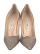 Manolo Blahnik Glitter Glitter Accents Pumps