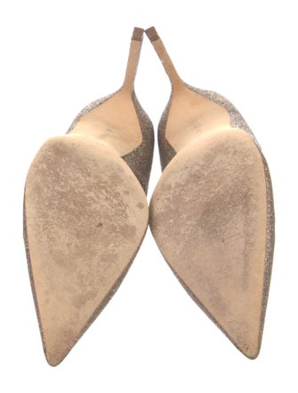 Manolo Blahnik Glitter Glitter Accents Pumps