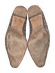 Manolo Blahnik Suede Animal Print Flats