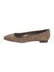 Manolo Blahnik Suede Animal Print Flats