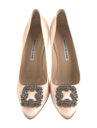 Manolo Blahnik Hangisi Satin Pumps