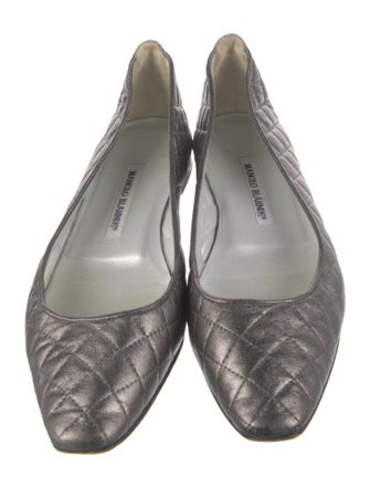 Manolo Blahnik Leather Flats
