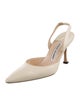 Manolo Blahnik Leather Slingback Pumps