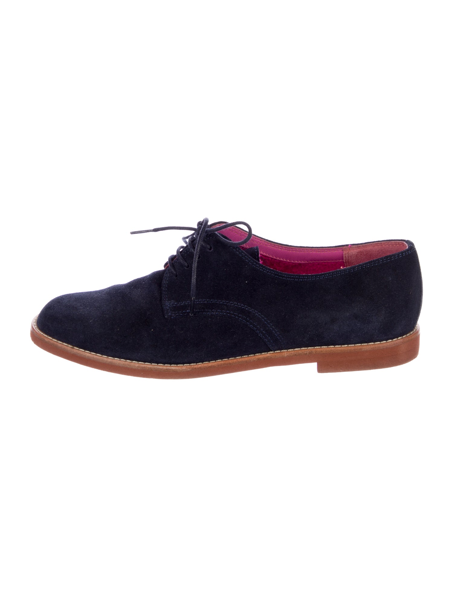 Manolo Blahnik Suede Colorblock Pattern Oxfords