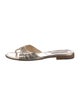 Manolo Blahnik Leather Slides