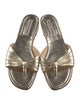 Manolo Blahnik Leather Slides