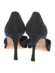 Manolo Blahnik Satin D'Orsay Pumps