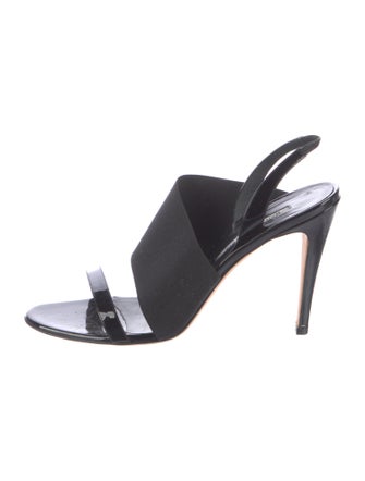Manolo Blahnik Patent Leather Slingback Sandals