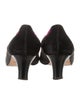 Manolo Blahnik Suede Colorblock Pattern Pumps