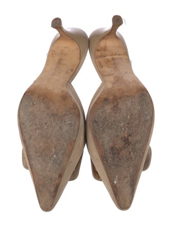 Manolo Blahnik Suede Slides