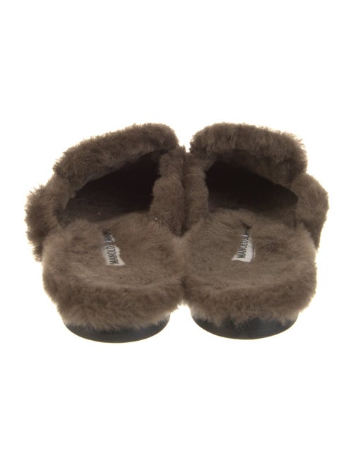 Manolo Blahnik Suede Mules