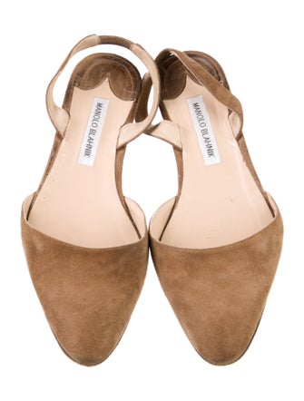 Manolo Blahnik Suede Mules