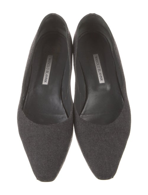 Manolo Blahnik Wool Flats