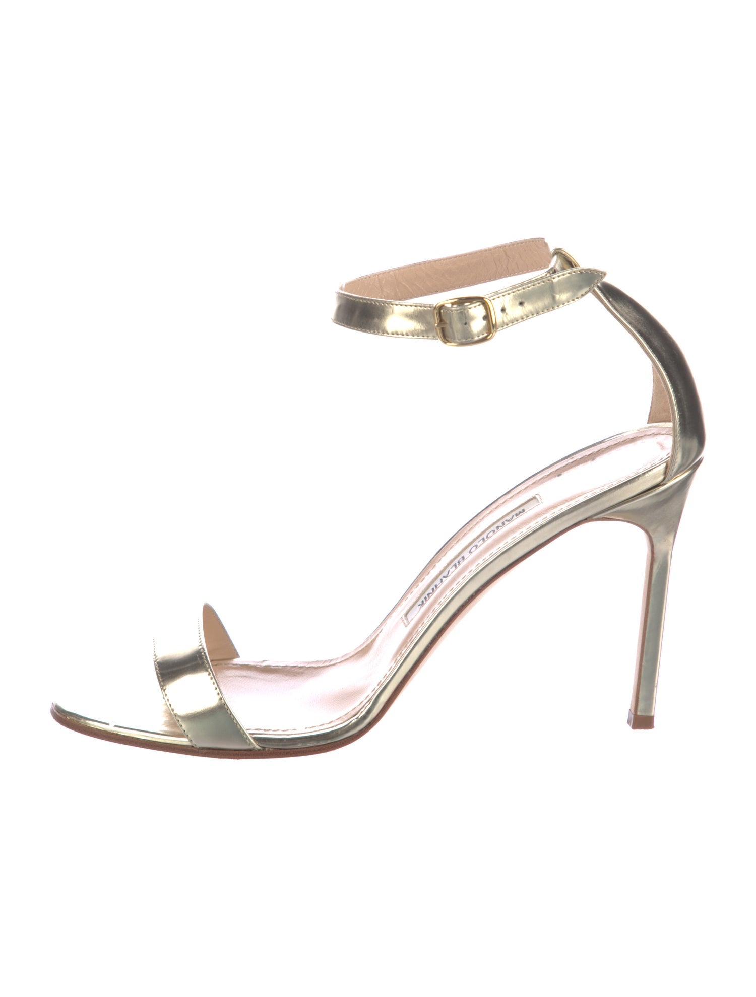 Manolo Blahnik Patent Leather Sandals w/ Tags