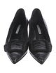 Manolo Blahnik Embossed Leather Pumps