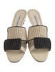Manolo Blahnik Leather Slides