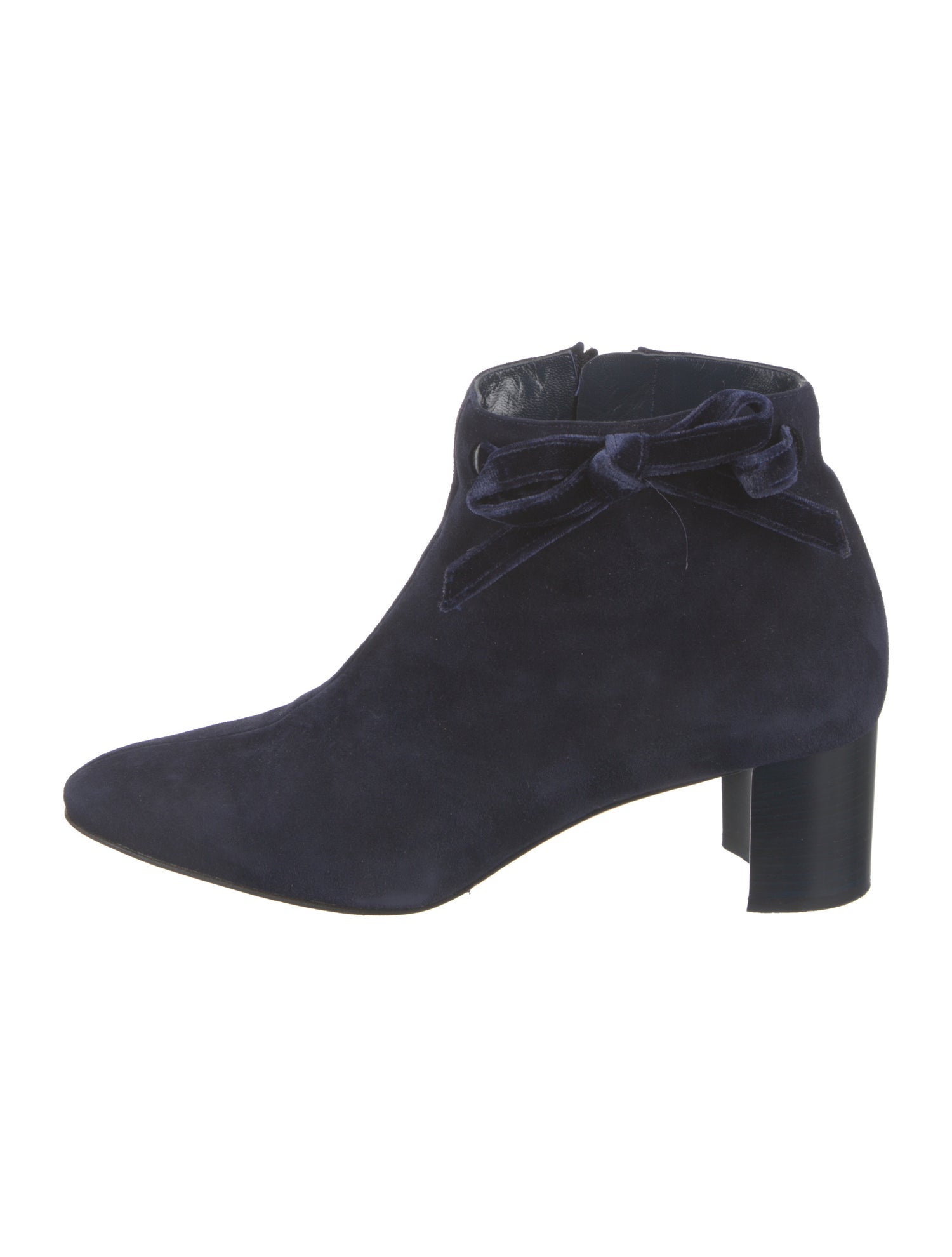 Manolo Blahnik Suede Bow Accents Boots