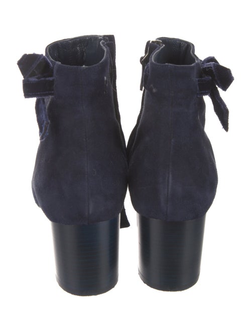 Manolo Blahnik Suede Bow Accents Boots