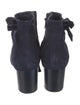 Manolo Blahnik Suede Bow Accents Boots