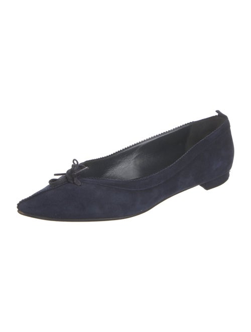 Manolo Blahnik Suede Ballet Flats