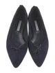 Manolo Blahnik Suede Ballet Flats