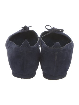 Manolo Blahnik Suede Ballet Flats
