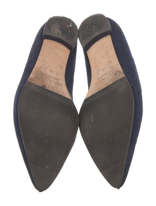 Manolo Blahnik Suede Ballet Flats