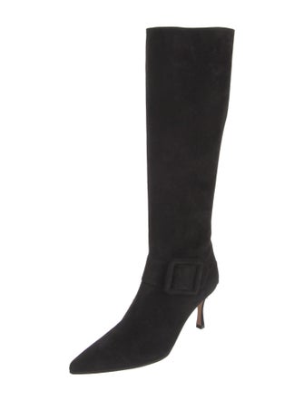 Manolo Blahnik Suede Boots