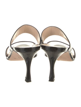 Manolo Blahnik Patent Leather Slides