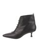 Manolo Blahnik Leather Lace-Up Boots