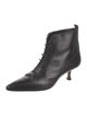 Manolo Blahnik Leather Lace-Up Boots