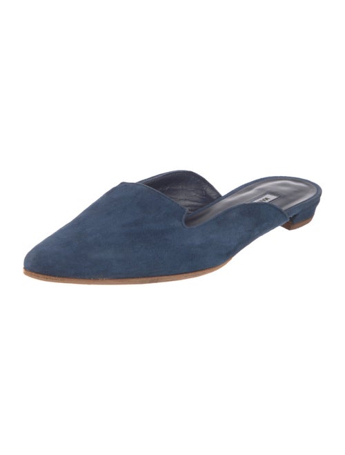 Manolo Blahnik Suede Mules